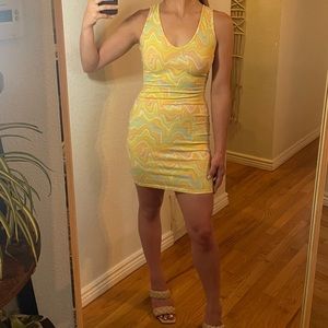 Marble Bodycon Dress